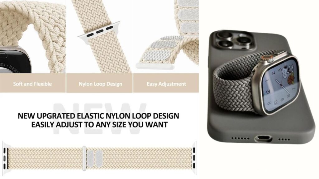 Apple Watch Stretchy Braided Loop