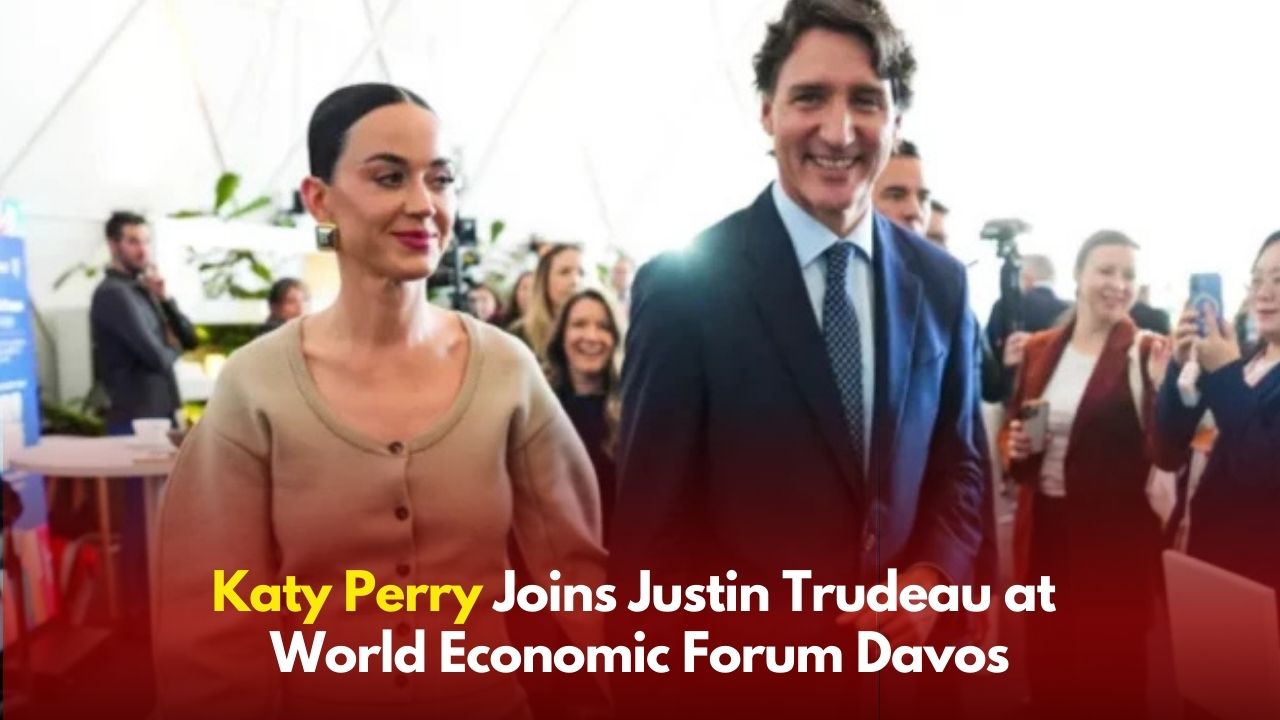 Katy Perry joins Justin Trudeau at World Economic Forum Davos